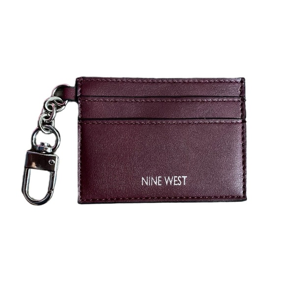 Nine West Handbags - Nine West Women’s Burgundy Credit Card Holder